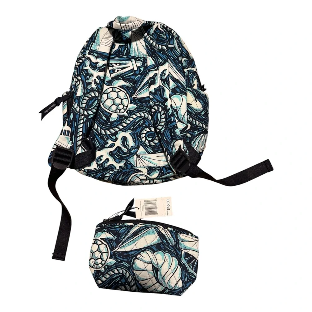 Vera Bradley Small Nautical Seashell Mini Backpack with Pouch “Shore enough” NWT - Picture 2 of 6